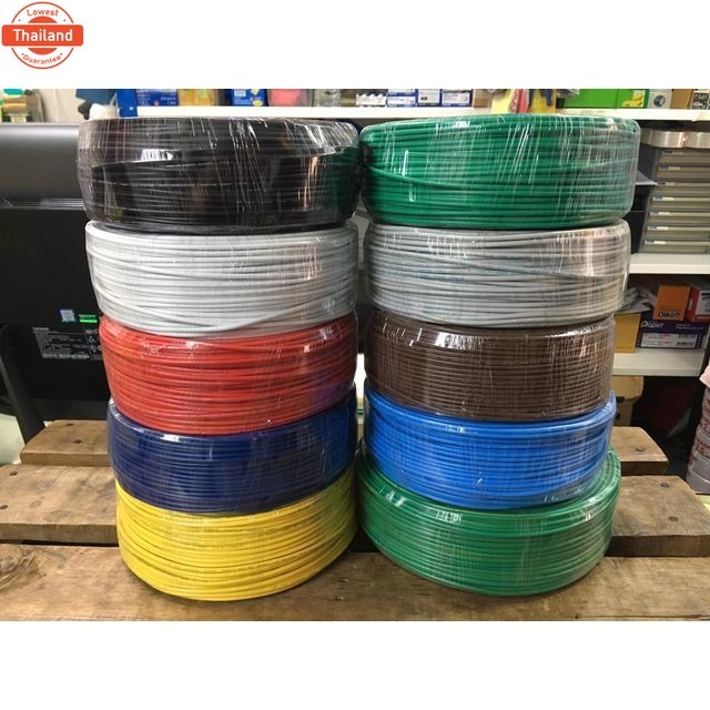 สาย THW 1.5 ยี่ห้อ ANT สีแดง,เหลือง,ขาว,เขียว,ดำ, น้ำตาล,เทา,ฟ้า ออกใกำกัภาษีได้ priceรวม vat แล้ว