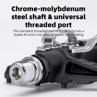 Rockbros เหยียบจักรยาน 2 In 1 MTB Cleats/แพลตฟอร์มเหยียบกันน้ํากันฝุ่นไนลอนทนต่อการสึกหรอจักรยานเหยียบสําหรับ Commute Racing จักรยานอุปกรณ์เสริม