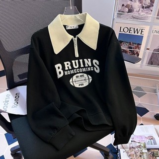 อเมริกันฤดูใบไม้ผลิฤดูใบไม้ร่วงสไตล์ใหม่ขนาดใหญ่เสื้อโปโลเสื…