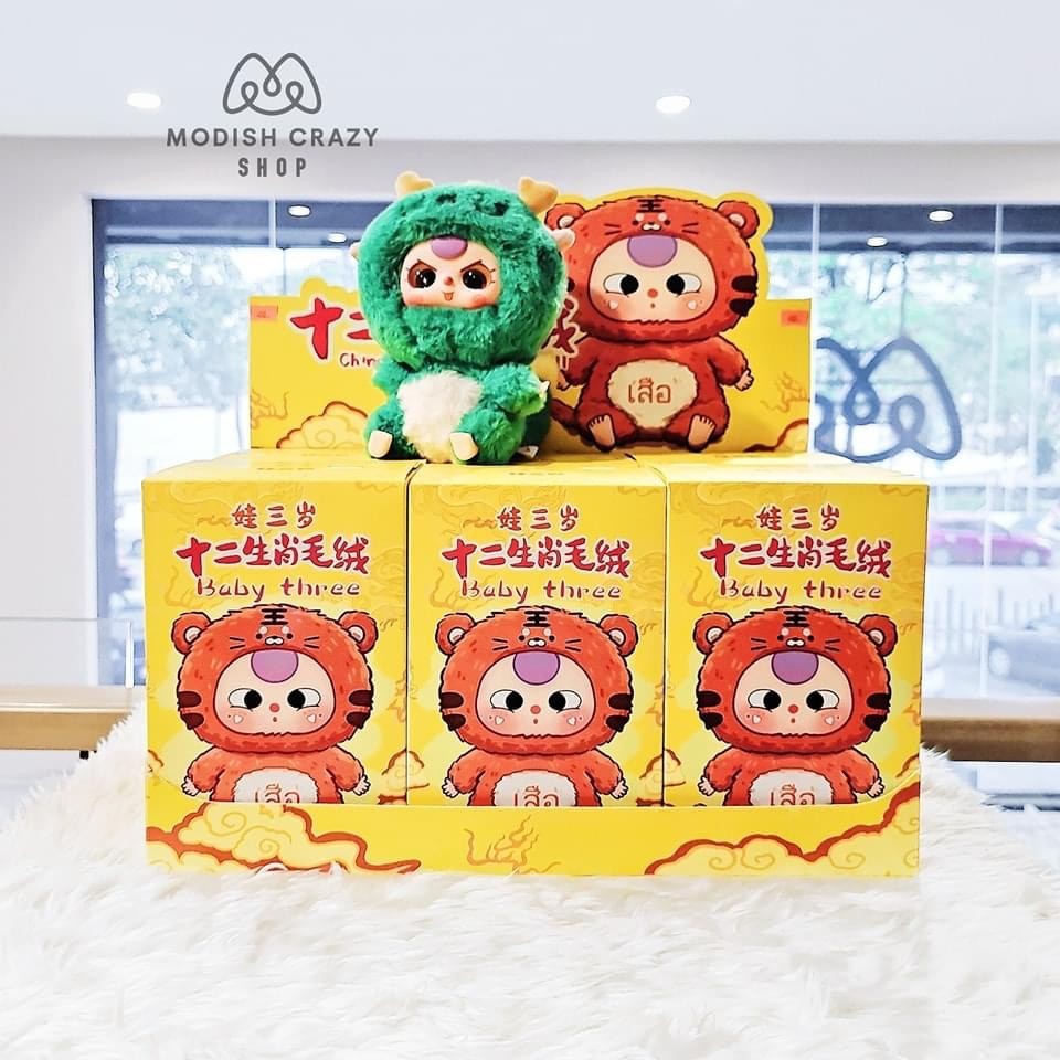 【แท้💯％】BABY THREE • BABY THREE - 12 Zodiac Plush Blind Box