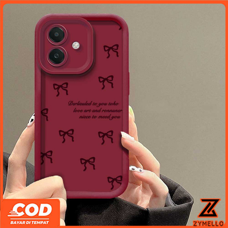 สําหรับOPPO Reno 14F Reno 14Pro Reno 13F Reno 12 Reno11 F Reno 10 5G Reno 8T Reno 8Z Reno7 Reno8 Realme C65 C61 C75 C55 C53 C51 หมายเหตุ 50 หมายเหตุ 60 ง่ายภาษาอังกฤษโบว์กันกระแทกTPU - รูปที่ 5