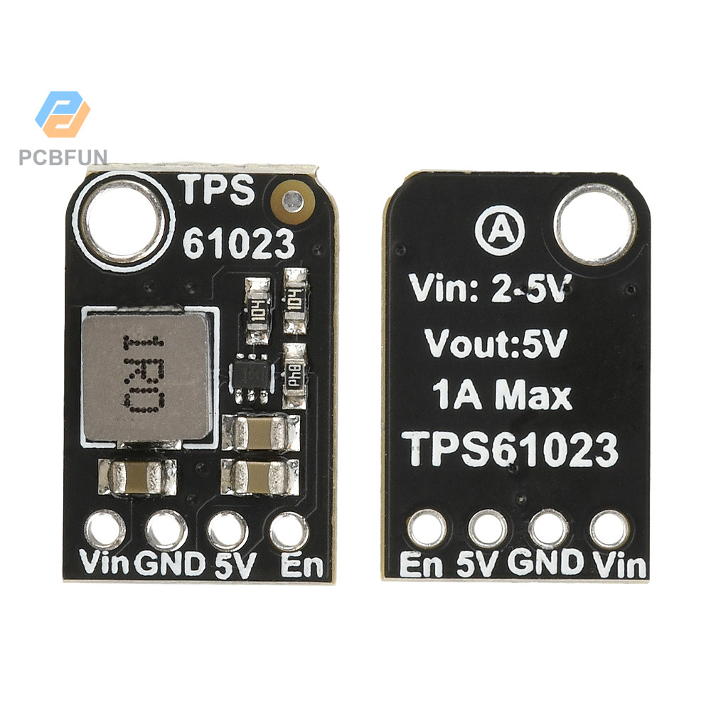 Pcbfun 1/3/5pcs TPS61023 Mini Boost โมดูล 5V 1A Boost Regulator แรงดันไฟฟ้าตั้งแต่ 2-5VDC ถึง 5V Boost โมดูลแรงดันไฟฟ้า Board