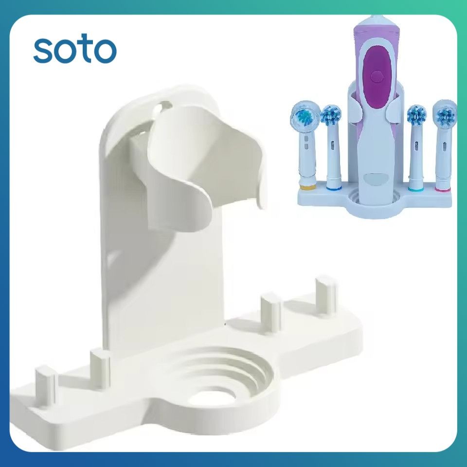 ♫ Electric Toothbrush Holder Wall Mounted Tooth Brush Heads Rack Organizer For Oral B For Bathroom Storage