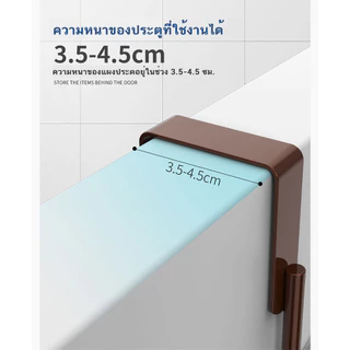 ที่แขวนของหลังบานประตู เพื่อแขวนเก็บของใช้ทั่วไป ผลิตจาก เหล็กเคลือบสี มี 3 สีให้เลือก สีขาว สีดำ และ สีน้ำตาล