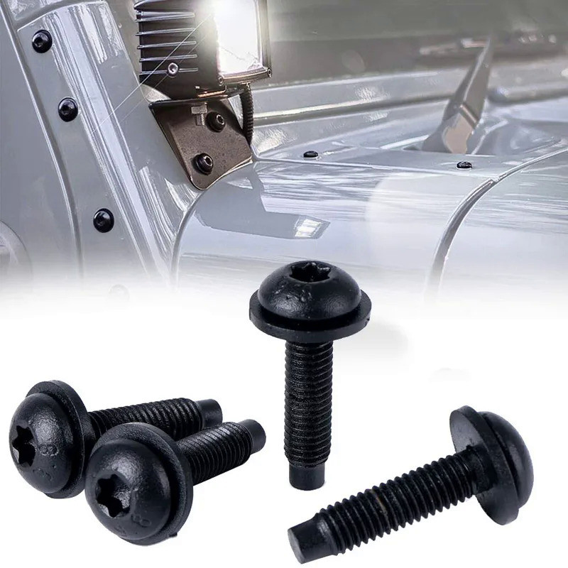 M8 Torx Screw Bolt Pillars Windshield Frame Hinge Screw Replacement For Jeep Wrangler JK 2007-2017