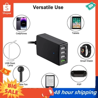 พร้อมสต็อก ชาร์จ DC แบบพกพา 12V/24V ถึง 5V 4-Port Usb Charger Usb Charger Multiport Usb Charger พร้อมคลิปแบตเตอรี่สําหรับโทรศัพท์สมาร์ทและแท็บเล็ตอื่นๆ