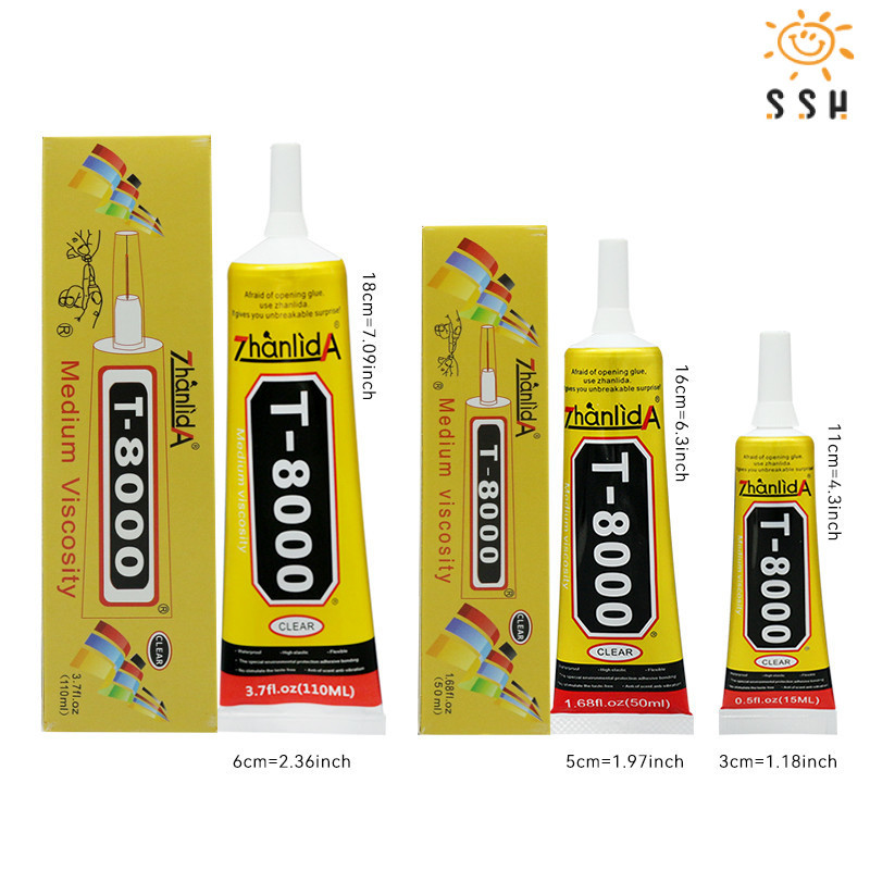 T8000 กาวใส สําหรับซ่อมแซมโทรศัพท์มือถือ B7000 กาวเอนกประสงค์