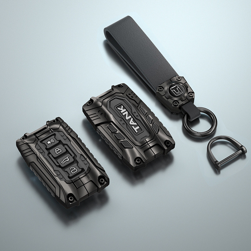 ใช้ได้กับเคสกุญแจ TANK 300 Tank 500 Hi4-T ใหม่ TANK Three Hundred 400 เปลือกรถ หัวเข็มขัดชาย รุ่นปี 2024