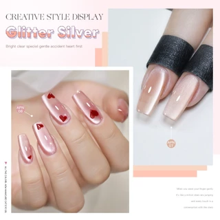APN สีเจลลูกแก้ว Pink cat eye 9 สี ยาทาเล็บเจล ตกแต่งเล็บ สีเจลทาเล็บ ASฝาแหลม -wenailsth