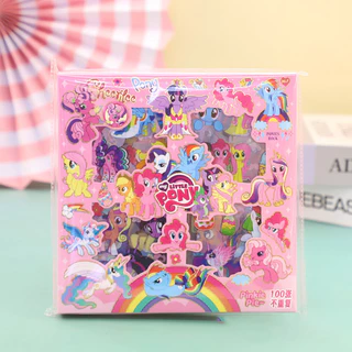 (🇹🇭สติ๊กเกอร์เซ็ต) 🦄มายลิตเติ้ลโพนี่ Stickers 100 ชิ้น กล่องใหญ่ PVC น่ารักกันน้ำ สติ๊กเกอร์ไดคัท ลายน่ารัก พร้อมส่งใ
