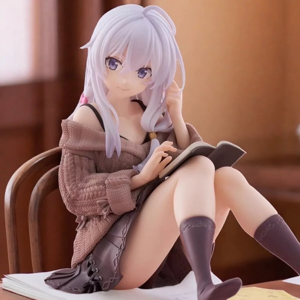 THE JOURNRY OF ELINA อะนิเมะรูป Elaina ตัวเลขการกระทํา PVC เดสก์ท็อปน่ารักตกแต่ง Kawaii สาวญี่ปุ่นตุ๊กตาวันเกิดของเล่น 10 ซม.