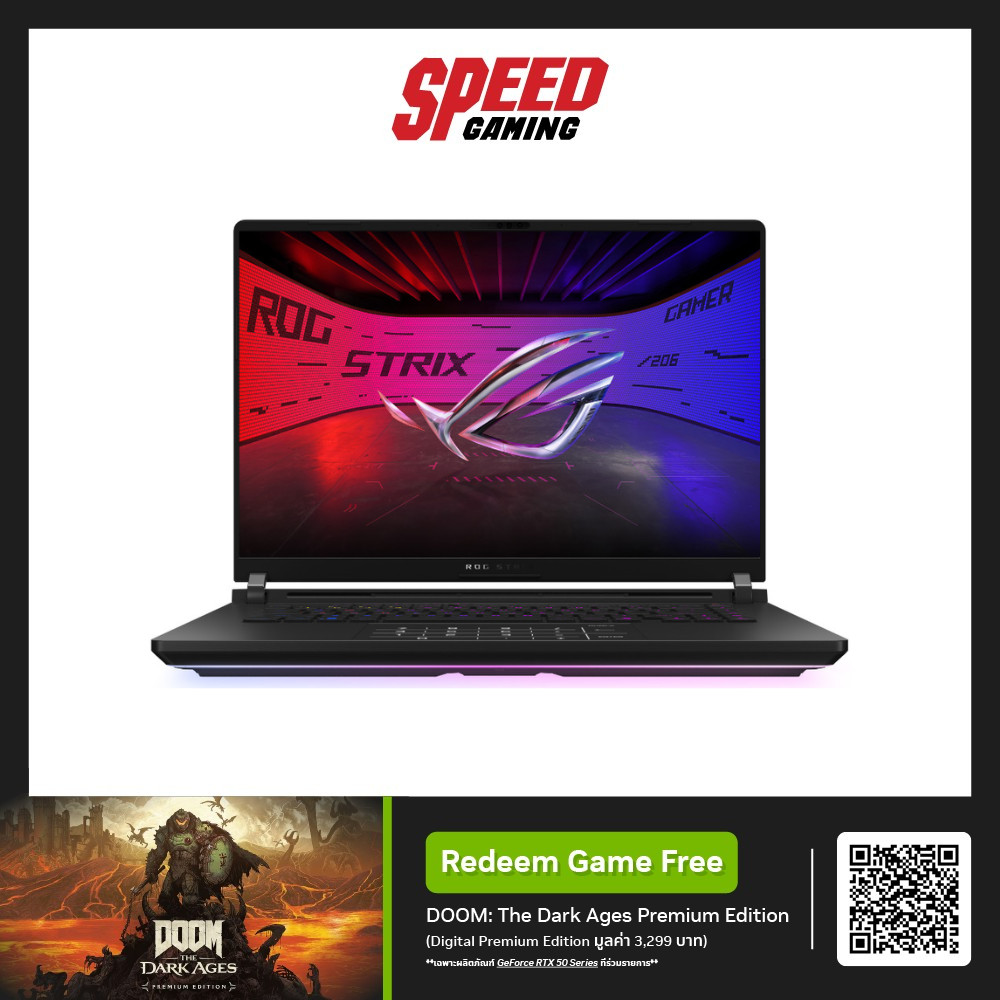 ASUS ROG Strix SCAR 16 (G635LW-RW026W) RTX5080 IntelUltra9-275HX Notebook(โน๊ตบุ๊ค)By Speed Gaming