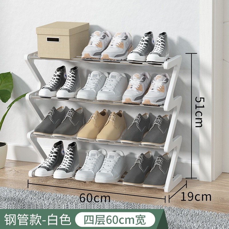 NS - SHENAR Z SHAPE SHOE RACK 4 ชั้น / MODERN SHOE PLACE / 4 TIER SHOE RACK / 4 TIER SANDALS RACK / 