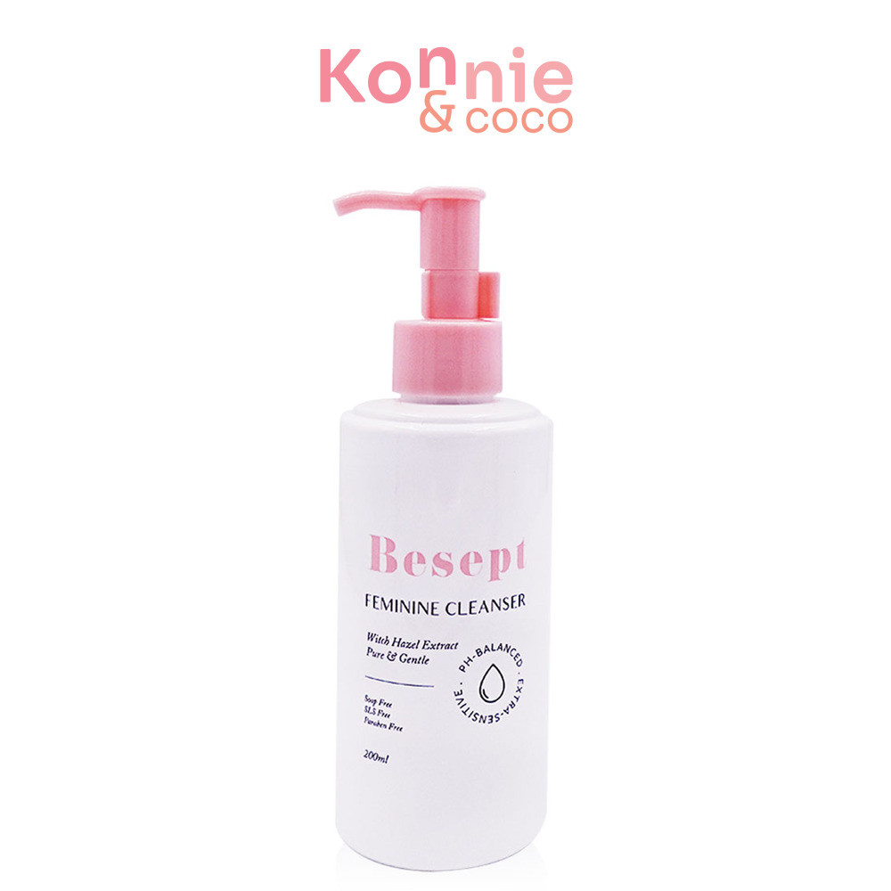 Besept Feminine Cleanser 200ml คลีนเซอร์น้องสาว บีเซพ ทำความสะอาดจุดซ่อนเร้น.