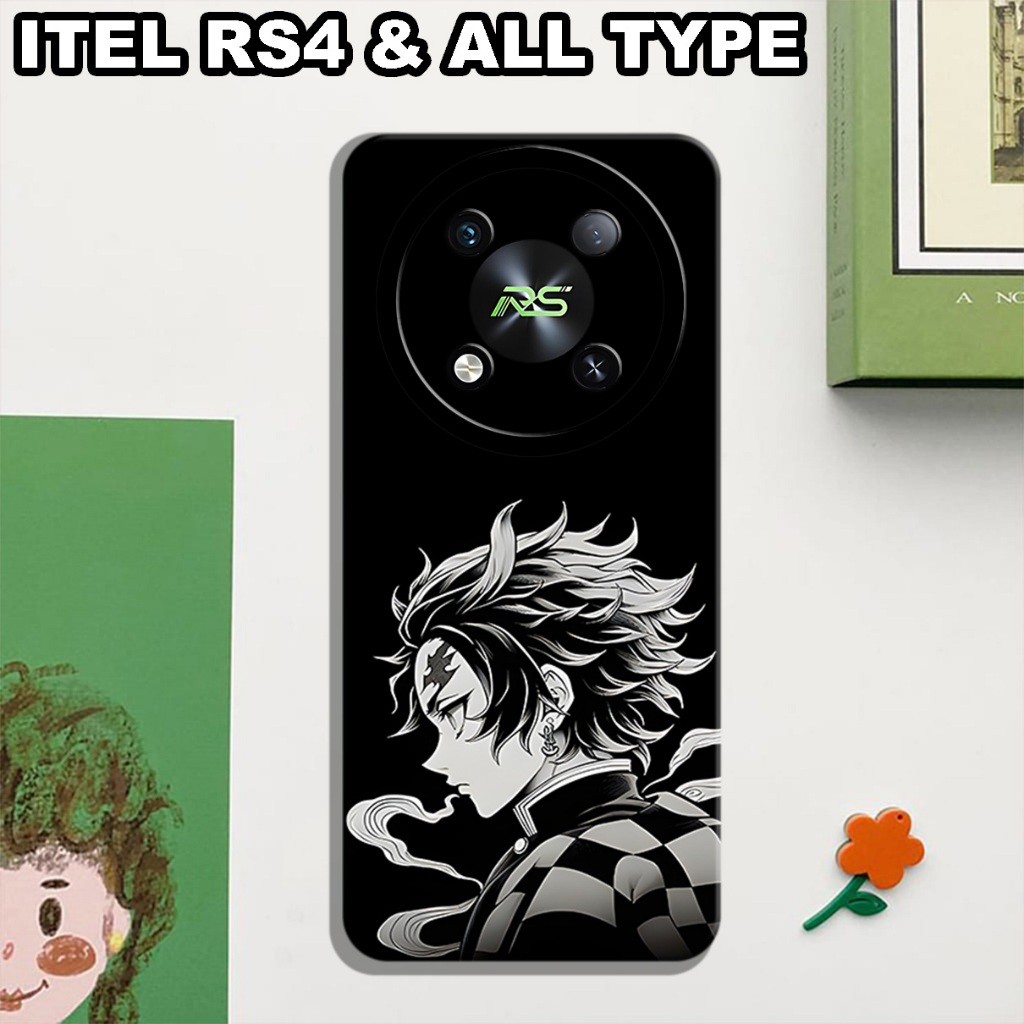CC12/ Softcase ยางยืดหยุ่นสําหรับ ITEL RS4/อะนิเมะตัวอักษร Motif/ITEL RS4 case/ITEL RS4 case/ITEL RS