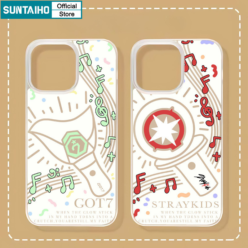 Suntaiho เคสไอโฟน เกาหลี แท่งไฟ Straykids iPhone 11 12 13 14 15 16 Pro max IP 7 8 Plus Iphon X Xs XR