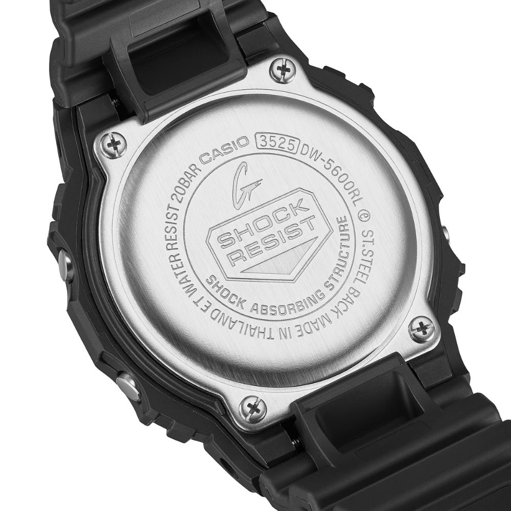 CASIO นาฬิกาข้อมือผู้ชาย G-SHOCK รุ่น DW-5600RL-1DR สายเรซิ่น สีดำ
