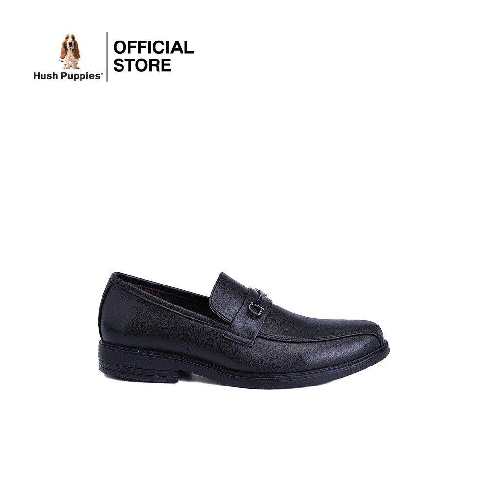 Hush Puppies รองเท้าผู้ชาย รุ่น HP 8HDFPP075A - สีดำ (รองเท้าทางการหนังสังเคราะห์ แบบสวม)
