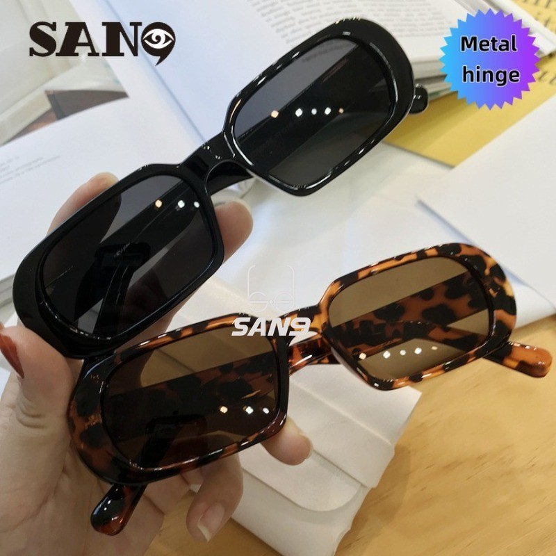สนับสนุนขายส่งCOD (San9)Hip-hop Retro Small Frame แว่นตากันแดดผู้หญิง/ผู้ชาย Unisex