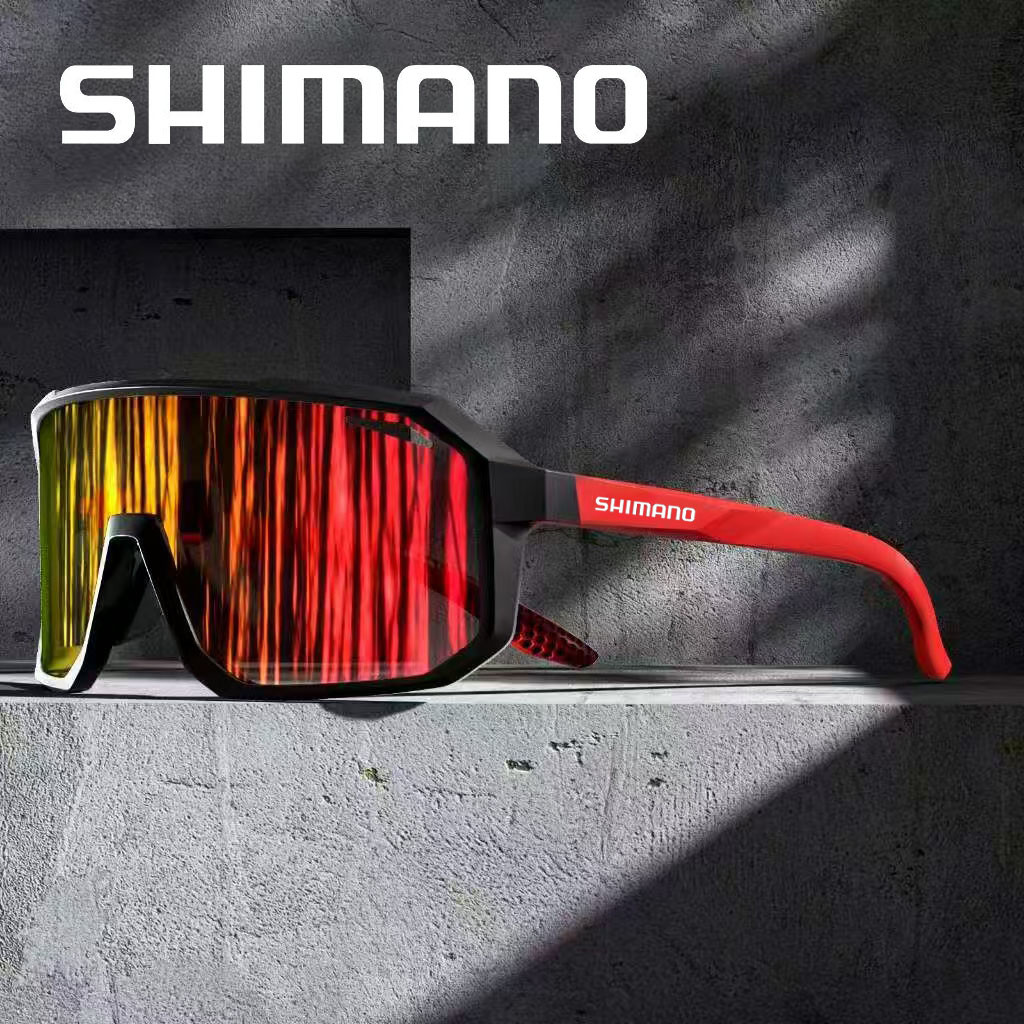 SHIMANO ชิมาโน่ แว่นกันแดดขี่จักรยานแว่นตาโพลาไรซ์จักรยานภูเขาแว่นตาขับรถกีฬากลางแจ้งแว่นตาผู้ชายผู้