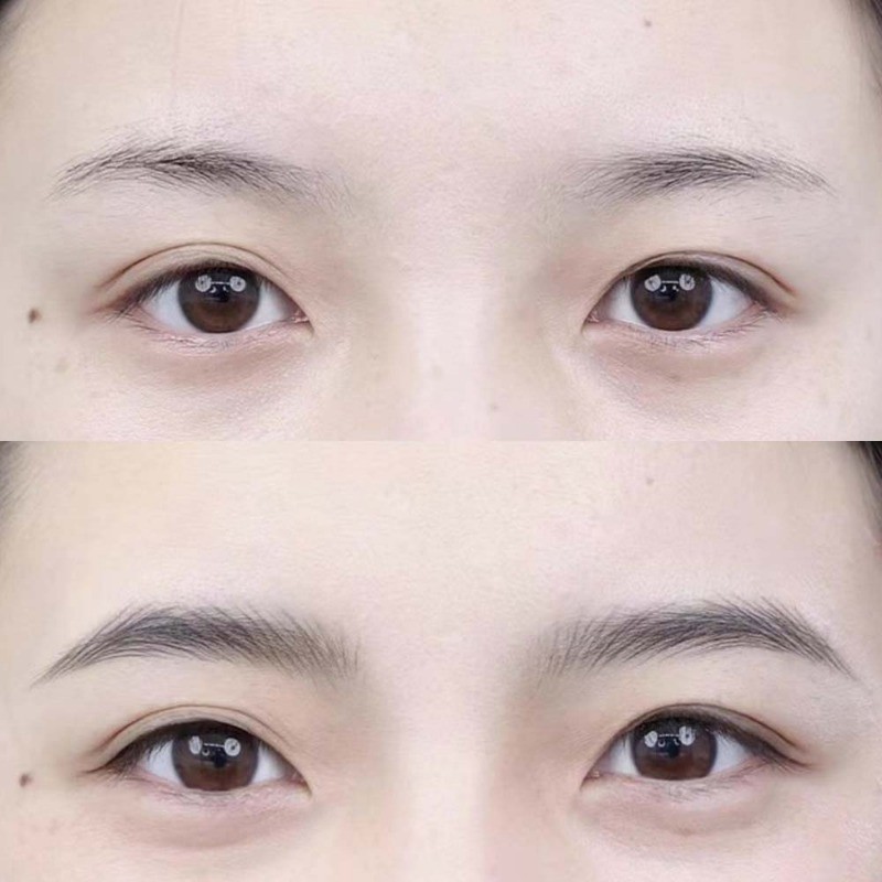 2 Forks Tip Eyebrow Pencil - Ultra-fine Liquid Brow Pencil - Eyeliner Silkworm Brow Pen - ติดทนนาน กันเหงื่อ กันน้ํา - Eye Brow Tint Pencil - Eyes Makeup - รูปที่ 2