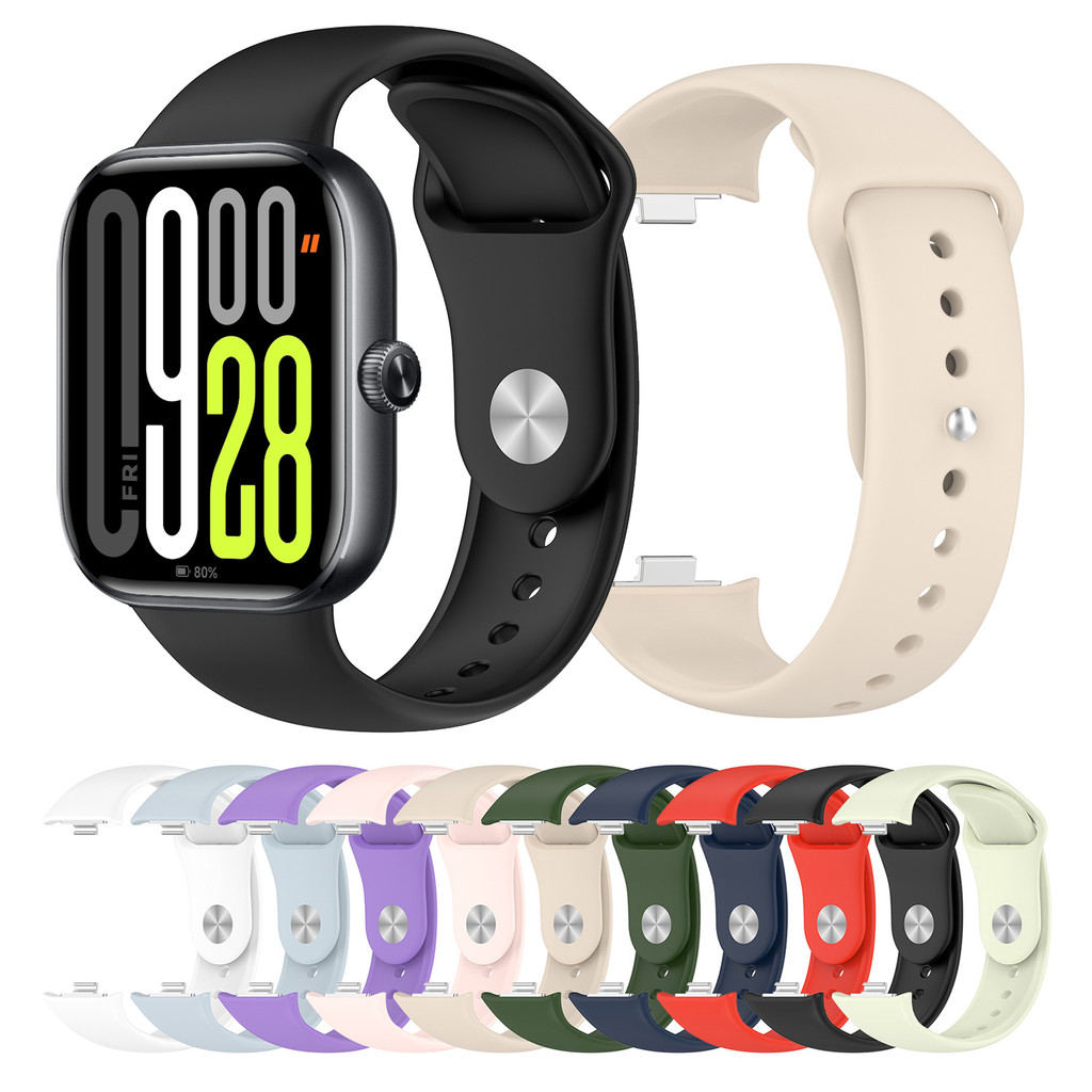 สายรัดซิลิโคนอ่อนนุ่มสําหรับเล่นกีฬาสําหรับ Redmi Watch 3 Active Redmi Watch 3 Lite
