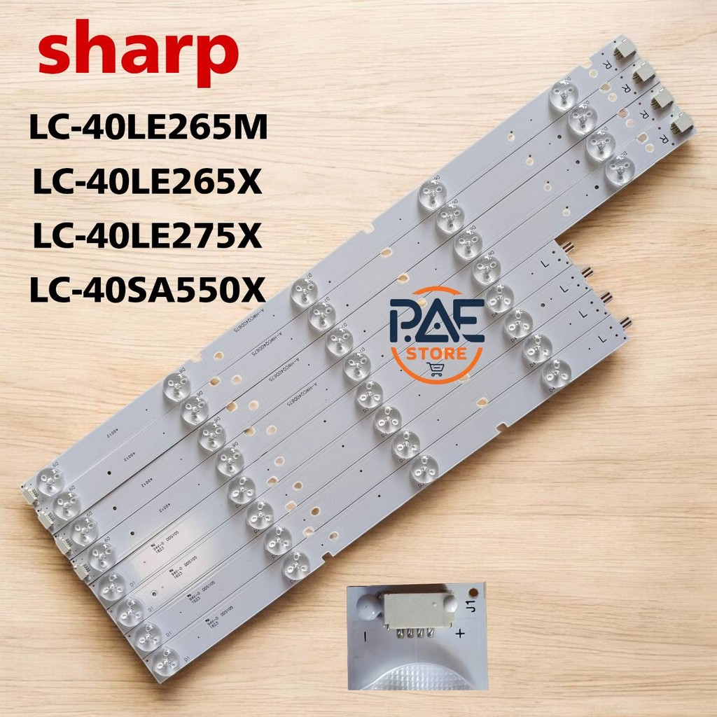 #หลอดแบล็คไลท์ Backlight TV Sharp  ทีวี ชาร์ป รุ่น LC-40LE265M LC-40LE265X LC-40LE275X lC-40SA550X  