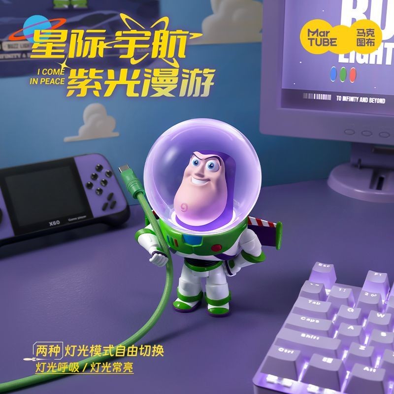 Mark Tubu Buzz Lightyear Bubble Head อินเทรนด์เล่นแสง Toy Story ของขวัญวันเกิดเด็กชาย 520 แฟนฟรี
