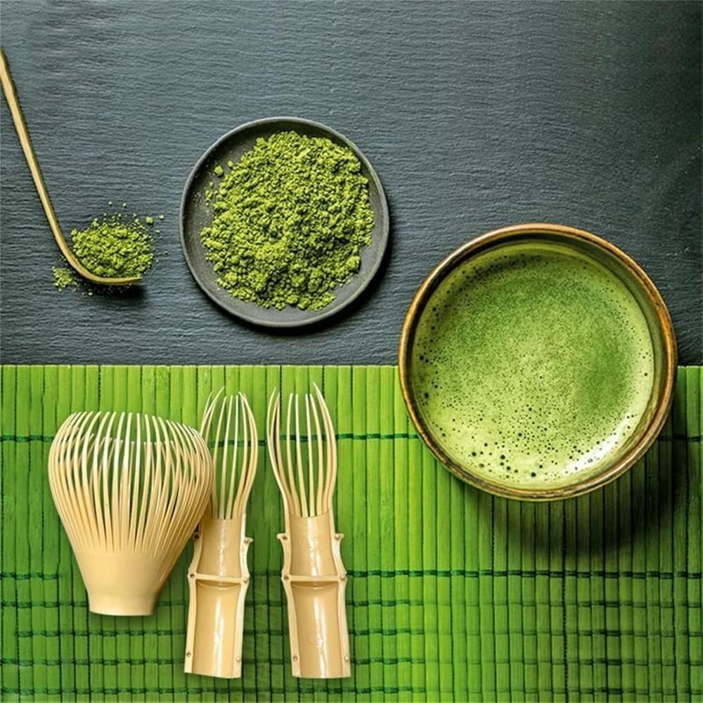 ANDIN Matcha Whisk,พร้อมที่ปัดเรซิ่นเรซิ่นปัด,Reusable Smoothแบบพกพาชาเขียวผง Whiskชุดชาอุปกรณ์เสริม - รูปที่ 5