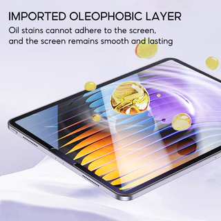 TBTIC ป้องกันหน้าจอสําหรับ Samsung Tab S10 S9 S8 S7 FE Plus 11 นิ้ว A11 A9 8.7 นิ้วกระจกนิรภัยพร้อมเครื่องมือจัดตําแหน่งเต็มรูปแบบ