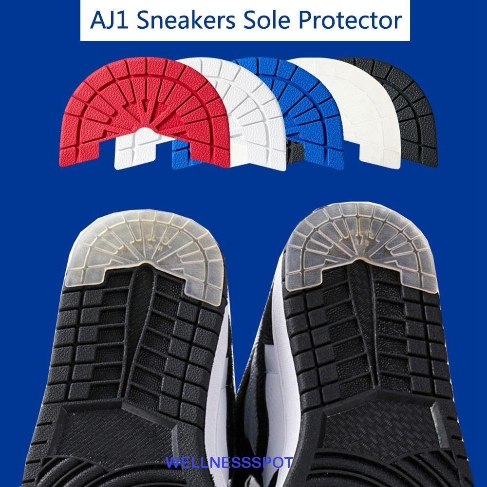 WELLNESSSPOT สติกเกอร์กันลื่นผู้ชายทนทานทนต่อการสึกหรอ Anti Skid รองเท้าผ้าใบส้นรองเท้ายางรองเท้าส้นสูง Sole Self-Adhesive แผ่นด้านล่าง Soles Protector สติกเกอร์