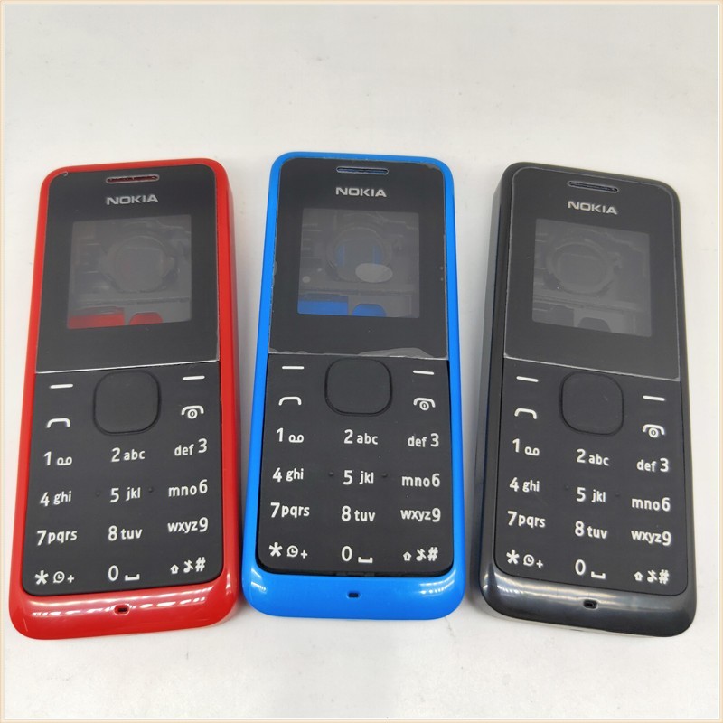 ใหม่สําหรับ โนเกีย 105 1050 RM1120 Rm908 ใหม่เต็มรูปแบบโทรศัพท์มือถือที่ครอบคลุมกรณี + ปุ่มกดภาษาอังกฤษ