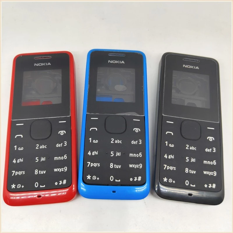 ใหม่สําหรับ โนเกีย 105 1050 RM1120 Rm908 ใหม่เต็มรูปแบบโทรศัพท์มือถือที่ครอบคลุมกรณี + ปุ่มกดภาษาอังกฤษ