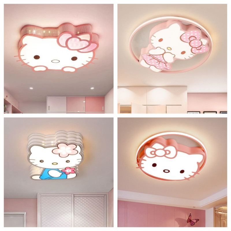 โคมไฟเพดาน LED การ์ตูน สไตล์อบอุ่น ห้องนอนเด็กชาย-หญิง ห้องเจ้าหญิง