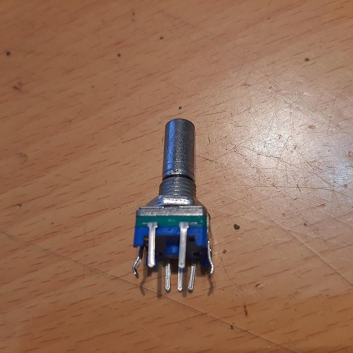 ชิ้นส่วน Arduino Rotary Encoder EC11 EC 11 Digital Potentio 5 pin Handle 20 มม. อุปกรณ์ไฟฟ้า