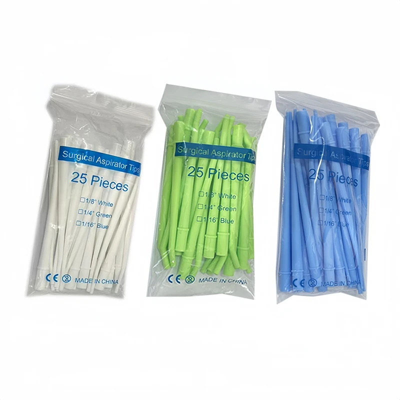 25pcs/bag Disposable Surgical Suction Tips Dental Surgical Aspirator Suction Tubes Dental Saliva Eje