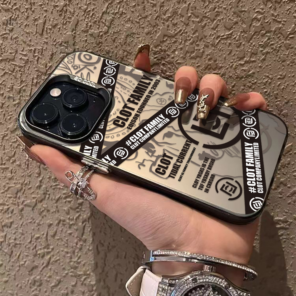 เคสโทรศัพท์มือถือ อะคริลิค ชุบโลหะ เรียบง่าย หรูหรา เคส เคสไอโฟน For iPhone 16 11 13 15 14 12 Pro Max XR XS Max 7 8 Plus ราคา ถูกที่สุด ดีลบีเคเค แกลเลอรีภาพที่ 9