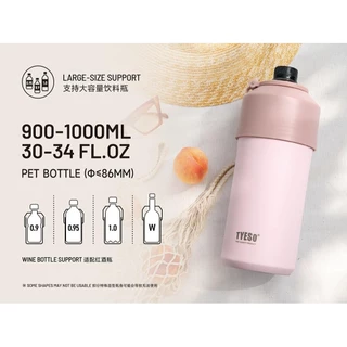 TYESO Bottle Cooler ปลอกขวดน้ำสแตนเลส 2 ชั้น สำหรับใส่ขวดน้ำดื่ม ขวดเครื่องดื่ม ช่วยคงอุณหภูมิ