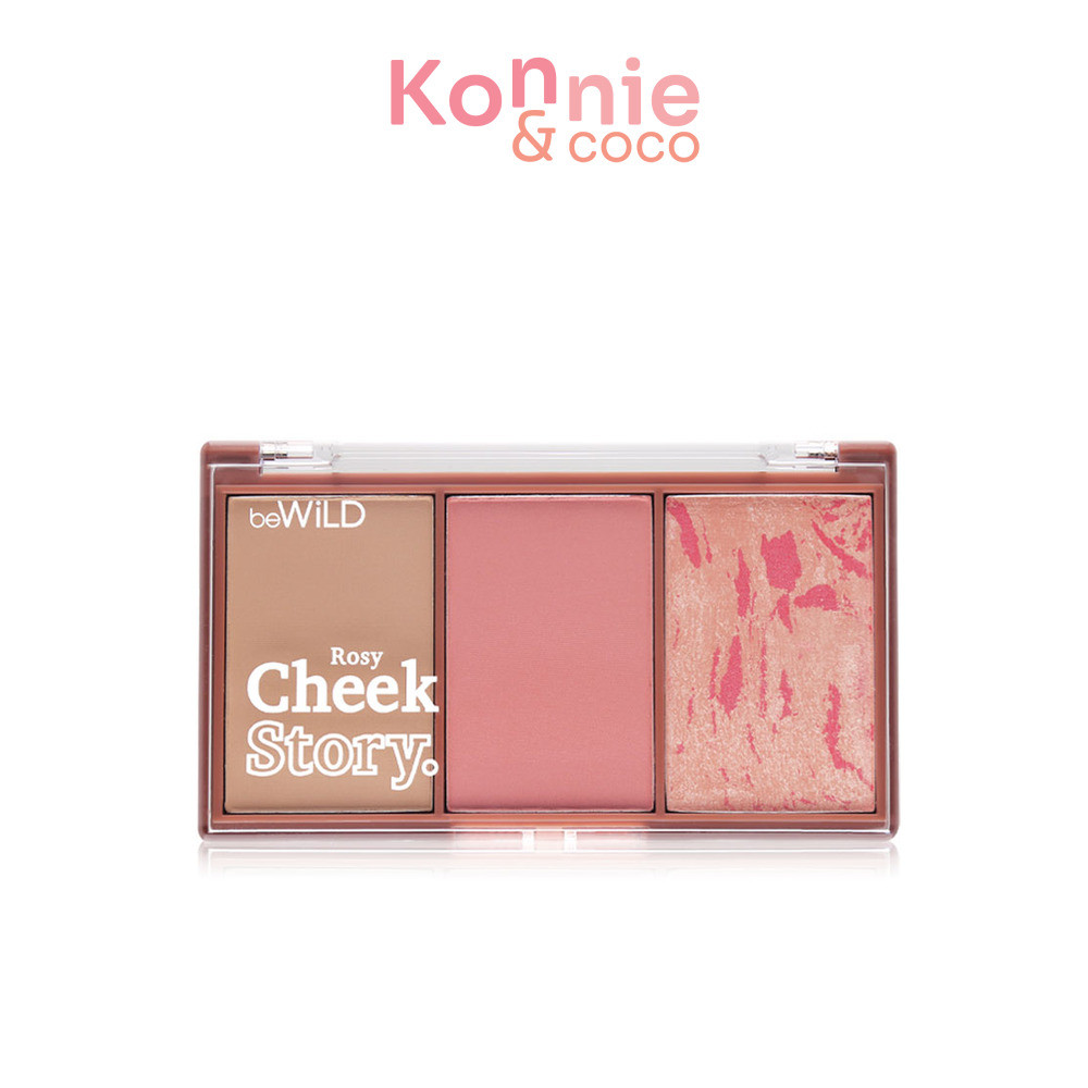 บีไวลด์ beWiLD Cheek Story 10g ผลิตภัณฑ์ตกแต่งพวงแก้ม 3in1 ที่มีทั้ง ไฮไลท์, บลัชออน, คอนทัวร์ครบจบตลับเดียว.