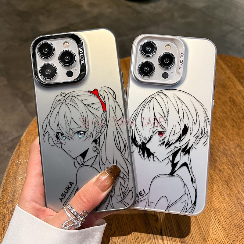 Asuka Rei Sketch Case REDMI series สําหรับ-Xiaomi-Redmi-12C 10C 9A 9C 9T 10A-Note-12-11-10-9-8-11S 1