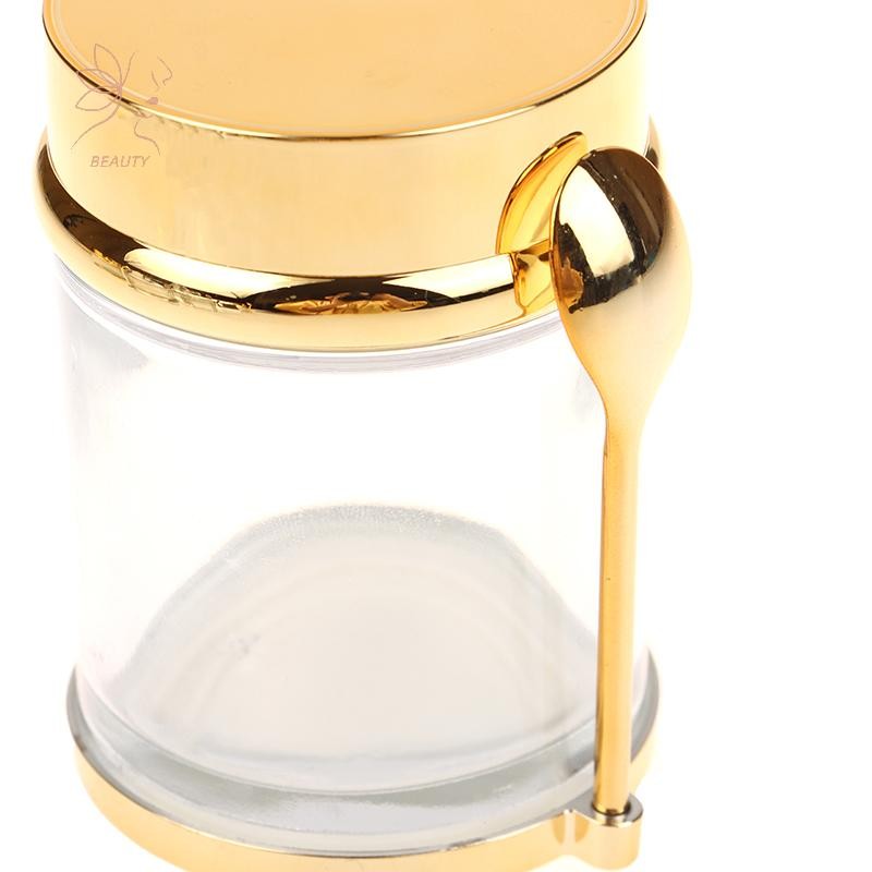 [maybeauty] โถครีมเปล่าไฟฟ้าขวดโลชั่นรีฟิลพร้อมช้อน 30/50/80/100g Travel Face Cream เครื่องสําอางสําลี Pad คอนเทนเนอร์ {TH} - รูปที่ 4