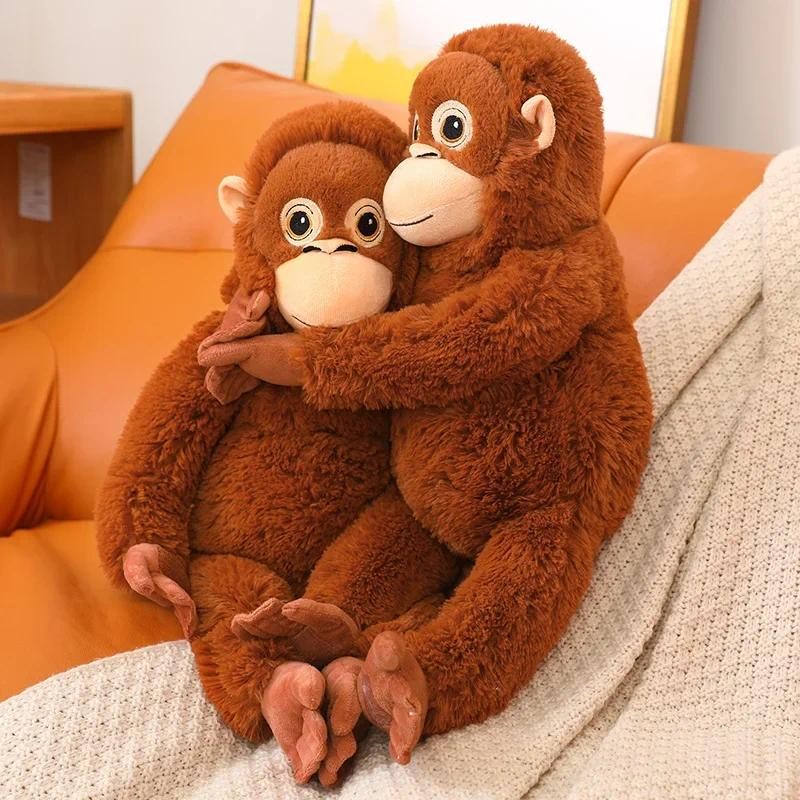 66 ซม.ตุ๊กตาลิงตุ๊กตาการ์ตูน Gorilla Plush ของเล่น Chimpanzees กระเป๋าเป้สะพายหลังรถกระเป๋าตกแต่งห้องเด็กของขวัญ