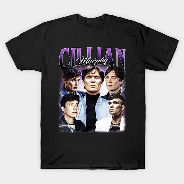 เสื้อยืด Vintage Cillian Murphy Bootleg Vintage Tshirt T-Shirt แท้ Cotton 100% ใส่สบายๆ คอกลม