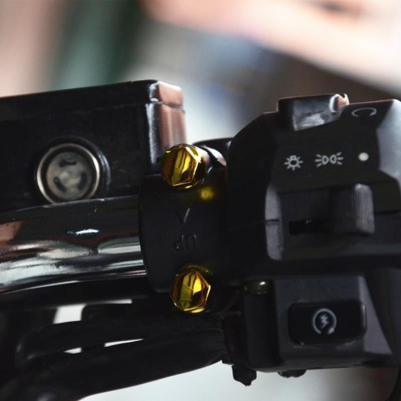 ฝาครอบน็อต น็อตแต่งฝาครอบ สไตล์ใหม่ 30 ชิ้น/เซ็ตการปรับเปลี่ยนรถจักรยานยนต์อุปกรณ์เสริมพลาสติกชุดหัวสกรูฝาครอบชิ้นส่วนตกแต่งถั่วจัดแต่งทรงผม ปิดบัง - รูปที่ 6