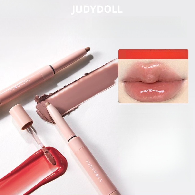 JUDYDOLL ลิปเคลือบ ลิปไลเนอร์แบบปลายคู่ ให้ความชุ่มชื้นและปรับรูปริมฝีปาก