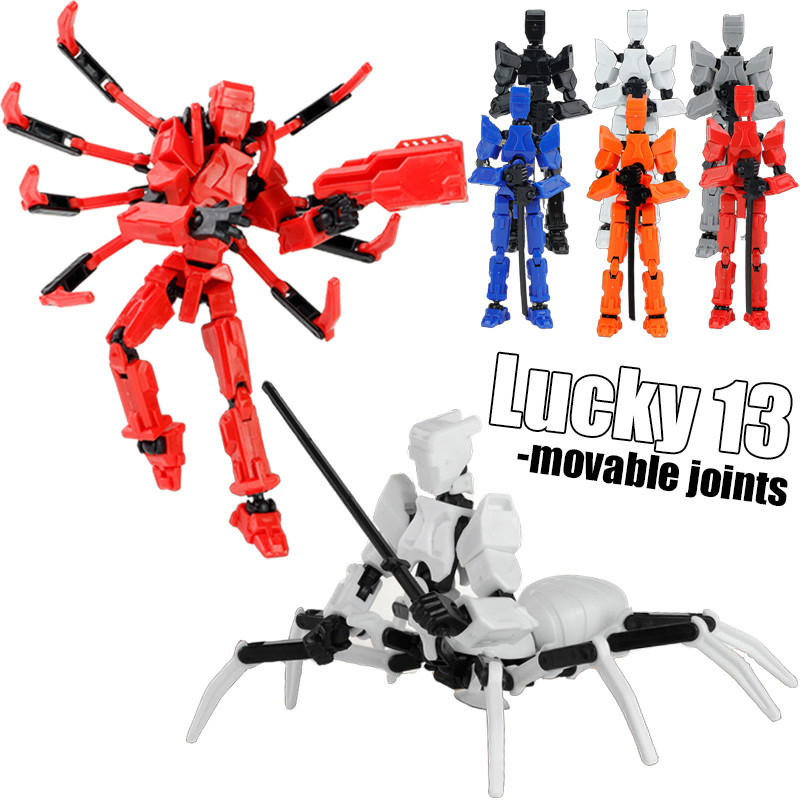 Spider-man Dummy 13 Action Figure Lucky 13 3D การพิมพ์ Dummy 13 DIY Multi-joint ประกอบของเล่นเด็กของ