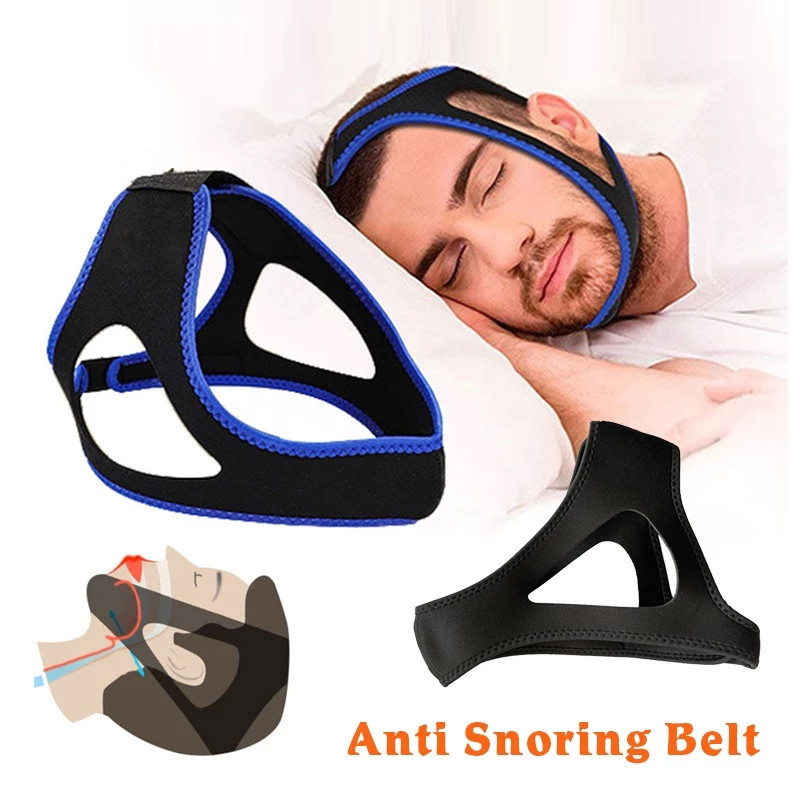 Anti Snoring Solution Chin Strap อุปกรณ์ป้องกันการนอนกรนที่มีประสิทธิภาพหยุดการนอนกรนสําหรับการนอนหลับที่ดีขึ้น