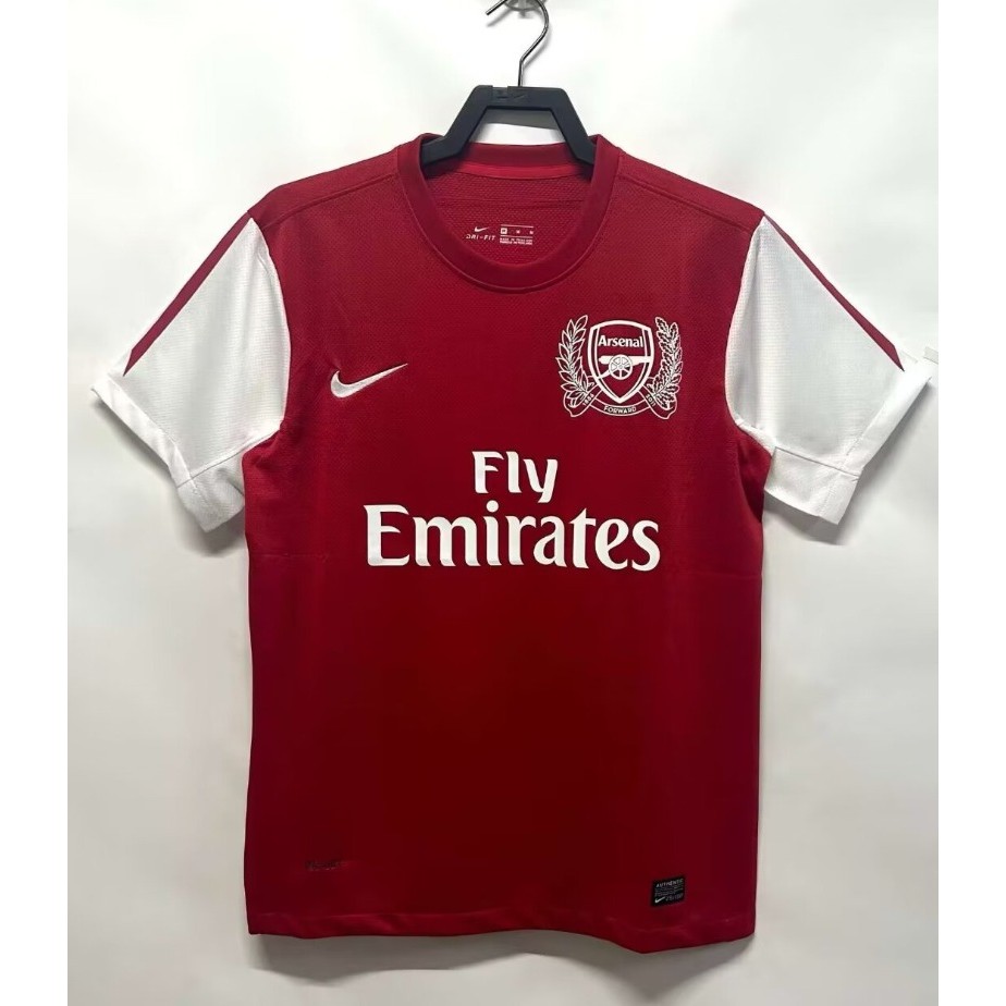 2011/12 Arsenal Home Vintage Soccer Jersey S-XXL ผู้ใหญ่แห้งเร็วแขนสั้นกีฬาเสื้อฟุตบอล AAA