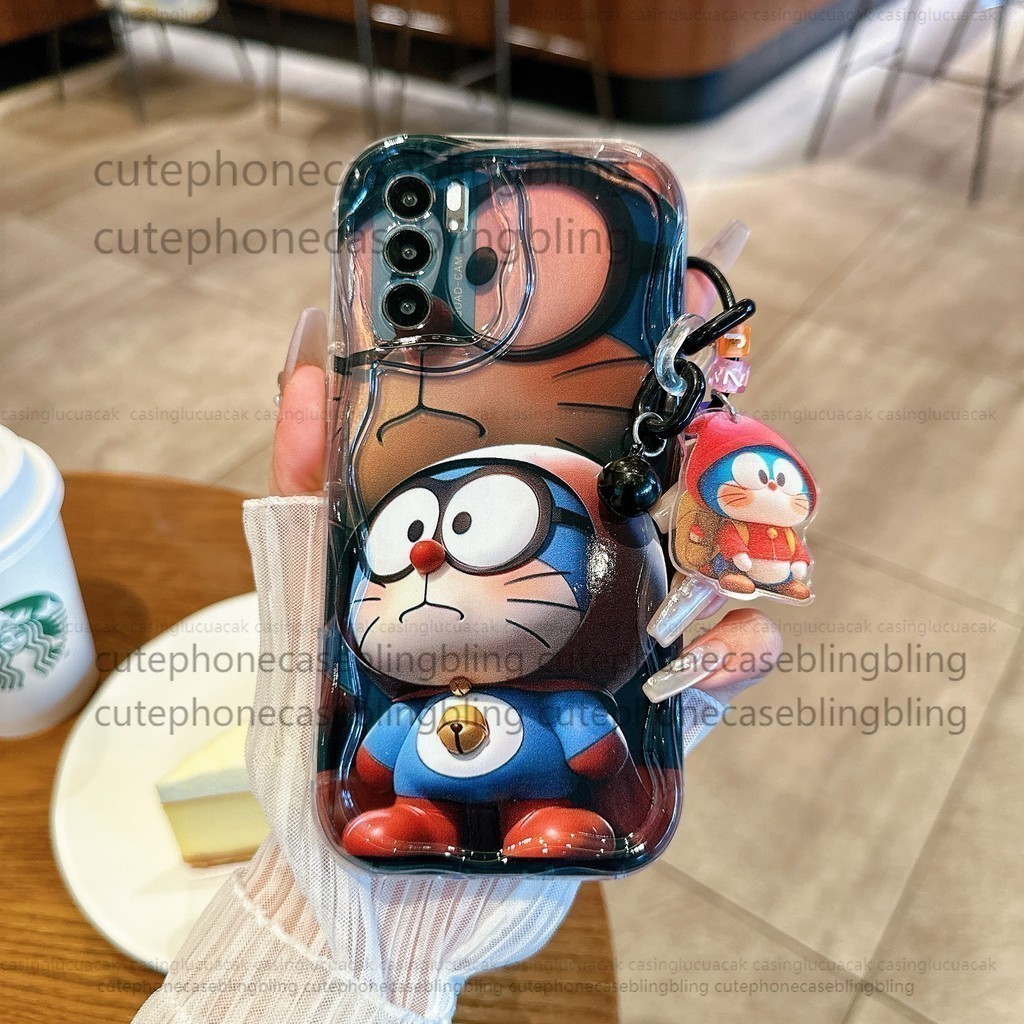[กรณี+สร้อยข้อมือ]Ordinary DoraemonกรณีRealme 10 c55 8i c11c15c17 c20ac21yc25yc30c30sc33c35 10 2020 