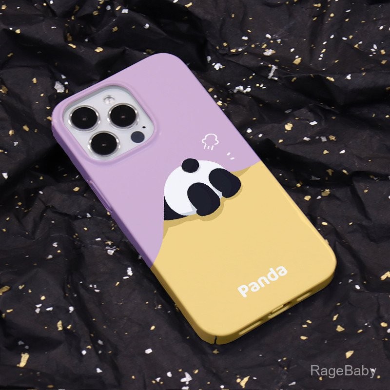 เคสโทรศัพท์ลายหมีแพนด้าน้อยน่ารักสำหรับจ๊ะเอ๋สำหรับ iPhone 14 PRO MAX 14 PLUS 13 PRO MAX 13 Pro 11 PRO MAX 11 x XR XS MAX 7 plus 8 PLUS 12pro